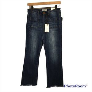 Judy Blue Jeans, cropped boot cut with frayed hem